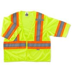 Ergodyne GloWear Reflective Two-Tone Safety Vest Lime XXL/XXXL