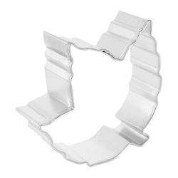 R&M International Corp 3 in. W X 4 in. L Elm Leaf Cookie Cutter Silver 1 pc