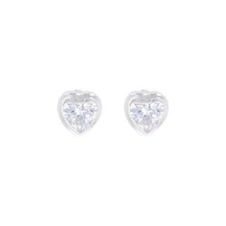Montana Silversmiths Women's Tiny Heart Crystal Silver Earrings Water Resistant