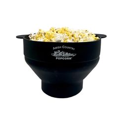 Amish Country Popcorn Black 15 cups Air Microwave Popcorn Popper