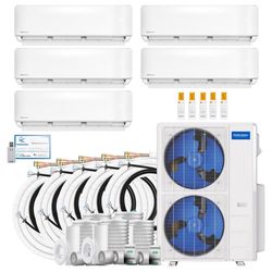 MRCOOL DIY 5th Gen (9k, 9k, 9k, 9k, 12k) 5 Zone 48000 BTU 22 SEER Ductless Mini Split Heat Pump Syst