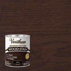 Varathane Semi-Transparent Kona Oil-Based Urethane Modified Alkyd Fast Dry Wood Stain 1 qt