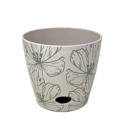 Bamboo Blooms 6.3 in. H X 7 in. D Bamboo Green Flower Flower Pot Green