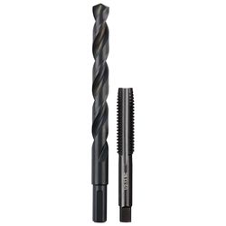 Milwaukee SAE 1/2-13 Straight Flute Plug Tap & 27/64 Drill Bit