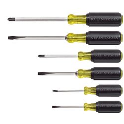 Klein Tools Cushion-Grip Screwdriver Set 6 pc