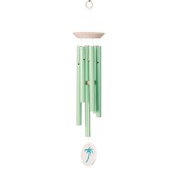 Woodstock Chimes Green Aluminum/Wood 24 in. Wind Chime
