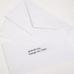 Bazic Products 3-5/8 in. W X 6-1/2 in. L No. 6 3/4 White Envelopes 100 pk