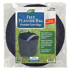 Dalen 13 in. H X 8.75 in. W X 3 in. D X 8.75 in. D Felt Planter Bag Gray