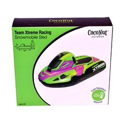 CocoNut Float Team Xtreme Racing Snowmobile PVC Sled 50 in.