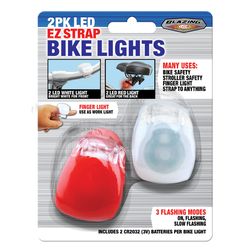 Blazing LEDz Safety Bike light Plastic 2 pk