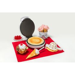 CucinaPro White Plastic/Teflon Waffle Cone and Bowl Maker