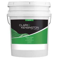 Clark+Kensington Satin Designer White Premium Paint Interior 5 gal