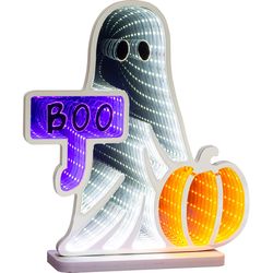 Celebrations Orange 149 ct 11.8 in. LED Prelit Ghost Halloween Decor
