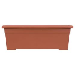 HC Companies Romana 9.75 in. H X 28 in. W Plastic Classic Planter Clay
