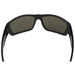 Seachoice Reef Rider Sunglasses Unisex Shiny Black Frame Blue Mirror Lens Polarized