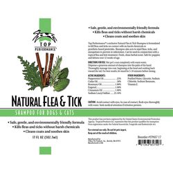 Top Performance Yellow Herbal Cat/Dog Flea and Tick Shampoo 17 oz