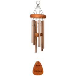 Wind River In Loving Memory Bronze Aluminum/Wood 18 in. Wind Chime