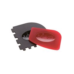 Lodge Black/Red Polycarbonate Scraper Combo Set
