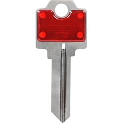 HILLMAN ColorPlus Traditional Key House/Office Key Blank Single Red