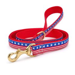Up Country Red Stars and Stripes Nylon Dog Leash