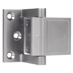 Brinks Zinc Satin Chrome Silver Door Stop Mounts to base trim 2.75 in.