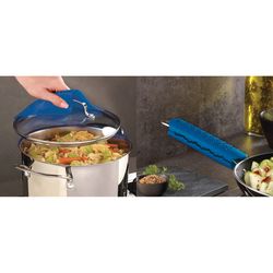 Gia's Kitchen Blue Silicone Pot Holder
