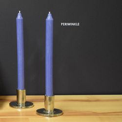Kiri Tapers Periwinkle Unscented Scent Taper Candle