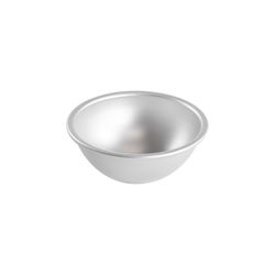 Fat Daddio's 6 in. Hemisphere/Ball Cake Pan Silver 1 pc