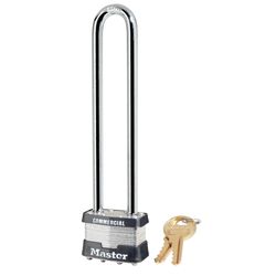 Master Lock 1-5/16 in. H X 1-3/4 in. W X 7/8 in. L Steel 4-Pin Cylinder Exterior Padlock