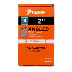 Paslode 2 in. L X 16 Ga. Angled Strip Galvanized Finish Nails 20 deg 2,000 pk