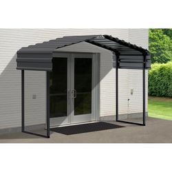Arrow 10 ft. x 6 ft. Galvanized Steel Standard Peak Carport without Floor Kit