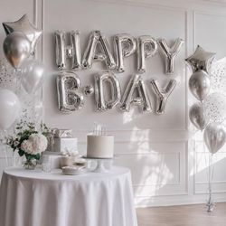 Anagram Balloons Happy Birthday Foil Balloon 1 pk