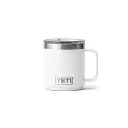 YETI Rambler 10 oz White BPA Free Ceramic Lined Stackable Mug with MagSlider Lid