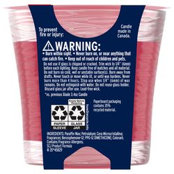 Glade Red Apple Cinnamon Scent Air Freshener Candle 4.08 oz