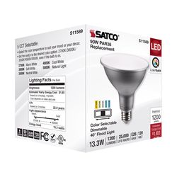 Satco PAR38 E26 (Medium) LED Bulb Tunable White/Color Changing 90 Watt Equivalence 1 pk