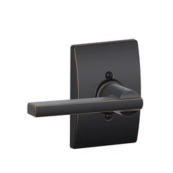 Schlage F Series Latitude/Century Aged Bronze Dummy Lever