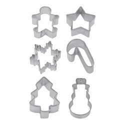 R&M International Corp Cookie Cutter Set Silver 6 pc