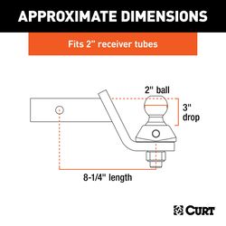 CURT Rockerball 2 in. Hitch Ball