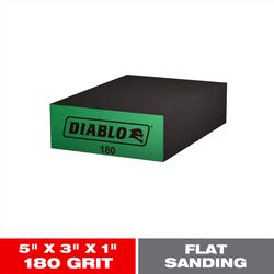 Diablo 5 in. L X 3 in. W X 1 in. 180 Grit Ultra Fine Flat Surface Sanding Sponge