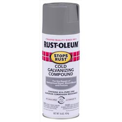 Rust-Oleum Stops Rust Flat/Matte Gray Cold Galvanizing Compound Spray 16 oz