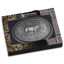 Montana Silversmiths Show Hog Antiqued Attitude Belt Buckle