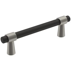 Amerock Mergence Contemporary Bar Cabinet Pull 3-3/4 in. Matte Black Black 1 pk