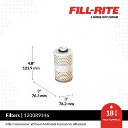 Fill-Rite Aluminum Fuel Filter 18 gpm