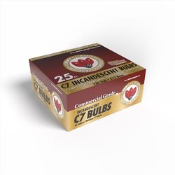 Holiday Bright Lights Incandescent C7 Red 25 ct Replacement Christmas Light Bulbs 1 ft.