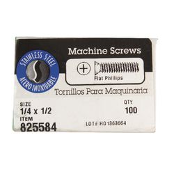 HILLMAN No. 1/4-20 in. X 1/4 in. L Phillips Flat Head Steel Machine Screws 100 pk