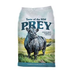 Taste of the Wild Prey All Ages Angus Beef Dry Dog Food Grain Free 25 lb