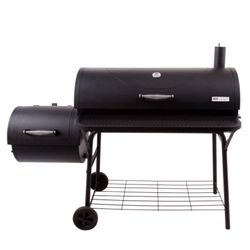 American Gourmet 1280 Charcoal Offset Smoker Black