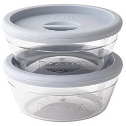 Rigwa Life 20 oz Clear Food Storage Container Set 2 pk