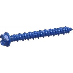 HILLMAN Tapper 3/16 in. D X 1.75 in. L Steel Hex Head Concrete Screw Anchor 100 pk