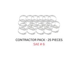 Power Sentry Green Life Distribution 7/16 in to 7/8 in. SAE 6 Hose Clamp Stainless Steel Band